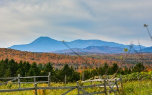 Autumn in Mount with Mount Katahdin in background (photo taken by Greg Clark)